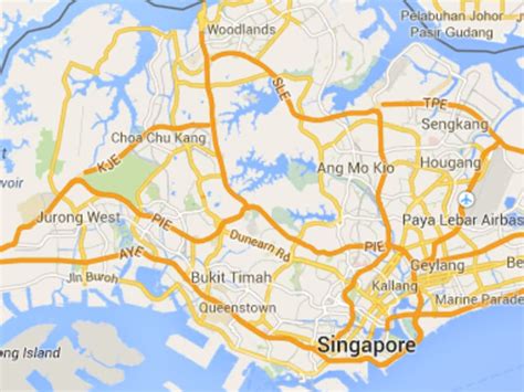 google map singapore.